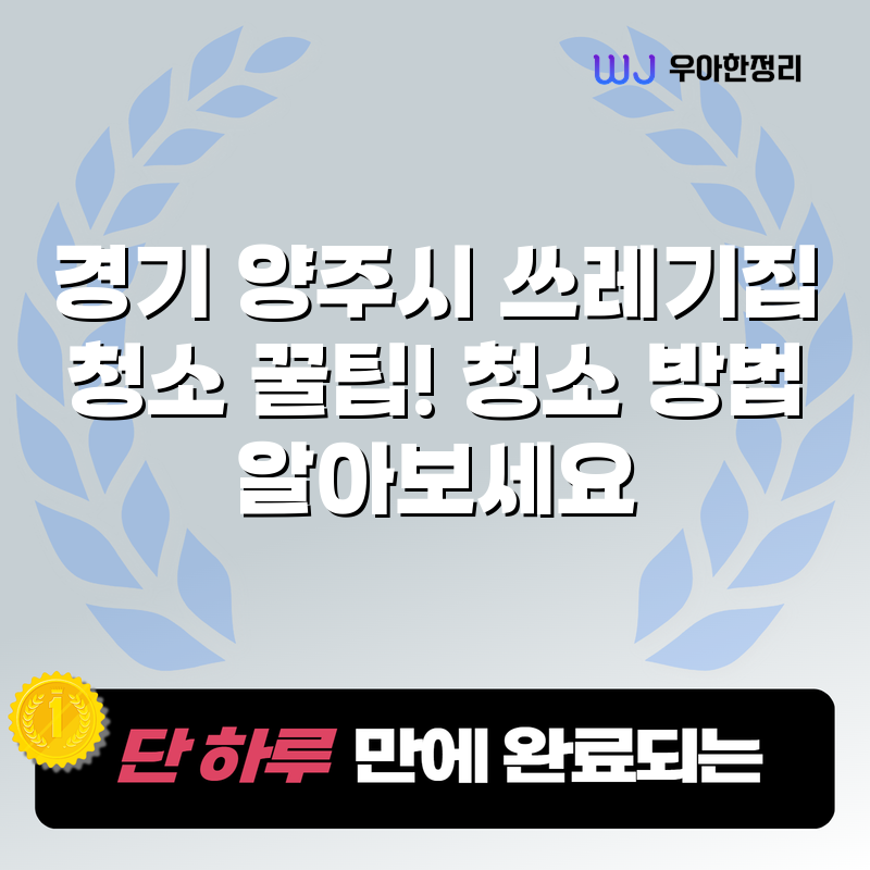 양주 거주청소 업체 관련 이미지 1
